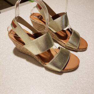 André Assous Womens Allison Wedge Espadrille Heeled Sandals Size US 6 EU 36